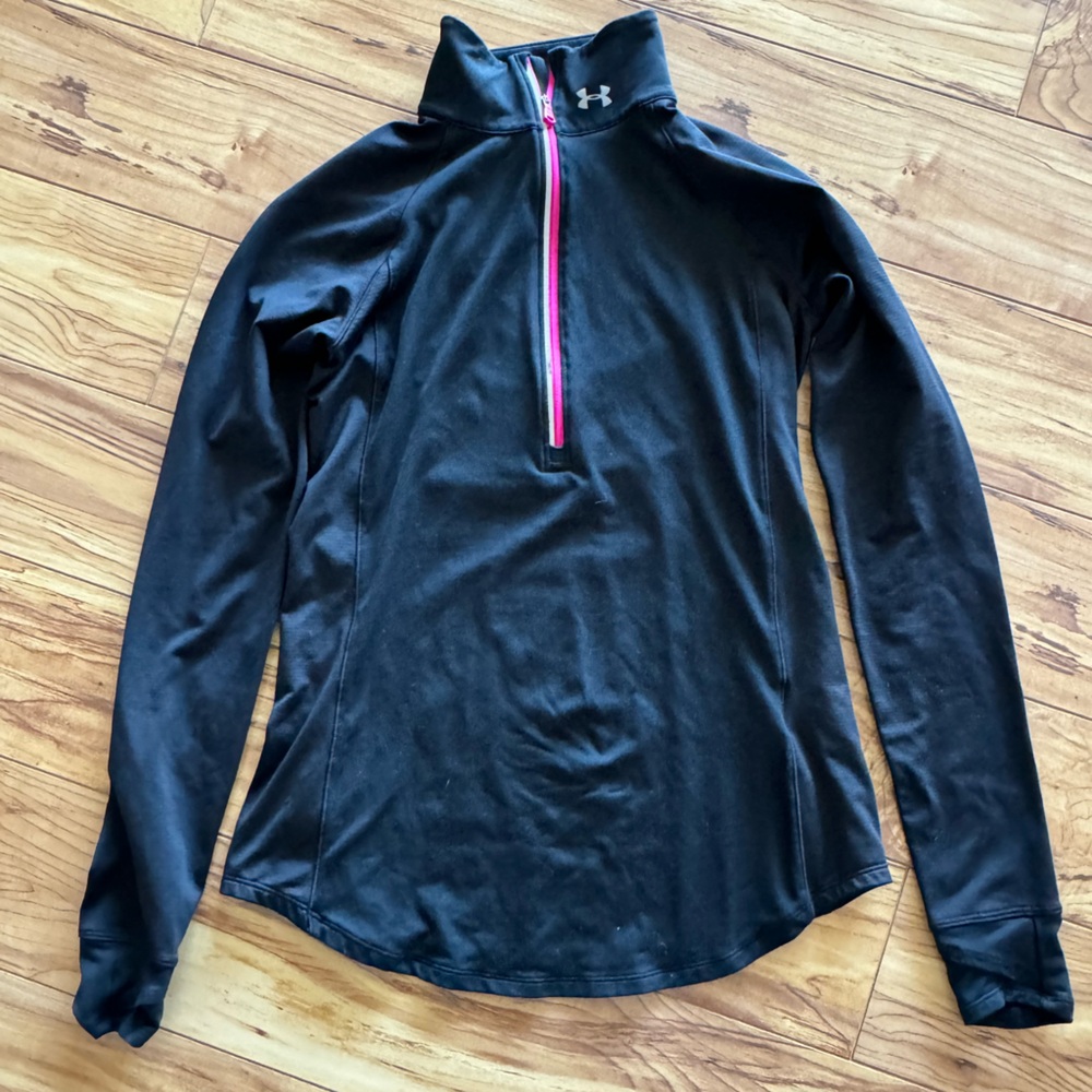Under armour cold gear ladies half zip breast cancer edition